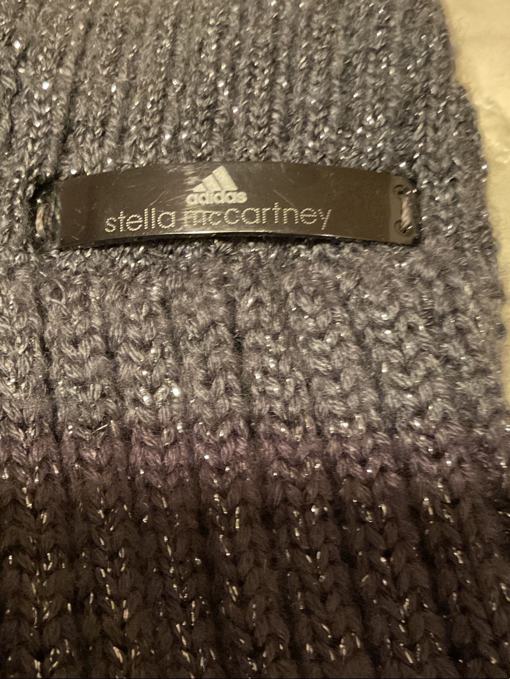 Stella McCartney over the knee knit and leather shoes